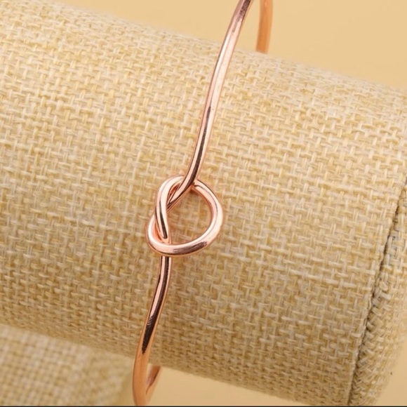 Jewelry - Rose Gold Knot Cuff Bangle Bracelet